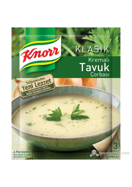 Klasik Çorba Serisi Kremalı Tavuk Çorbası 12'li Paket