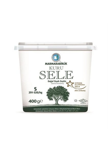 Kuru Sele Doğal Siyah Zeytin (S) 400Gr/800Gr