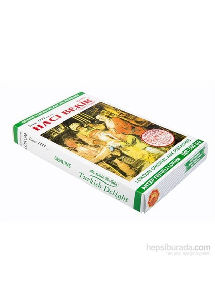 Antep Fıstıklı Lokum Kitap Kutu 500Gr