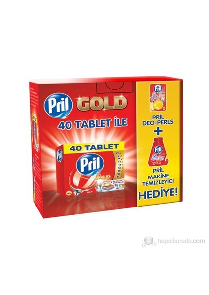 Gold 40 tablet + Deo Pearls + Makine Temizleyici