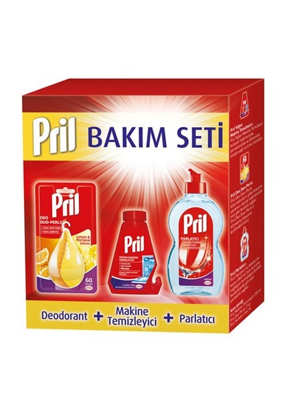 Temizlik ve Bakım Seti (Parlatıcı 450 ml + Makina Temizleyici + Deo)