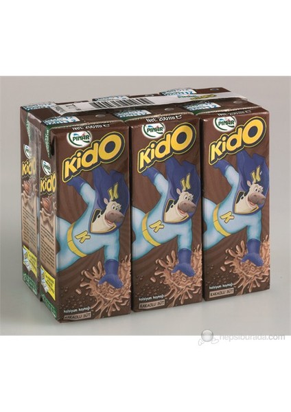 Kido Süt Kakaolu 200 ml x 6 'lı fiyatları