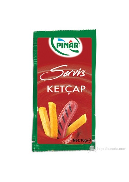 Ketçap Servis Poşet 10 gr -1 koli (250 adet)