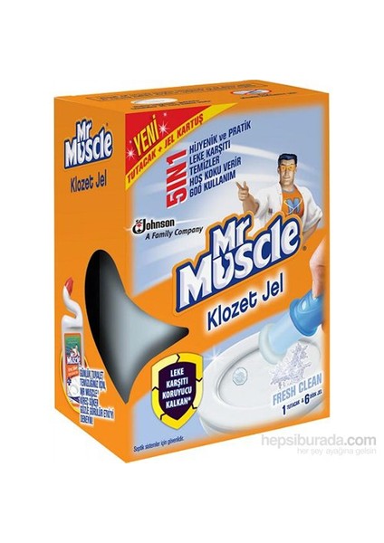 Mr Muscle Klozet Jel Fresh Clean (600 Kullanım)