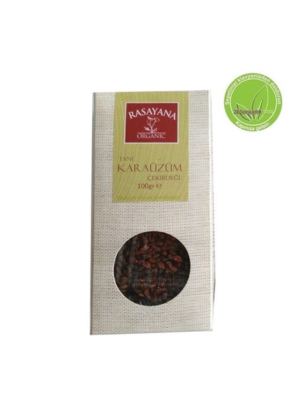 Organik Kara Üzüm Çekirdeği 100 Gr