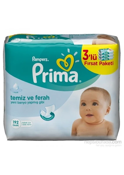 Pampers Fresh Islak Havlu 64'Lü (3'Lü Paket)