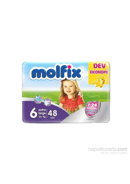 Bebek Bezi Comfort Fix Dev Ekonomi 6 Beden 48 Adet