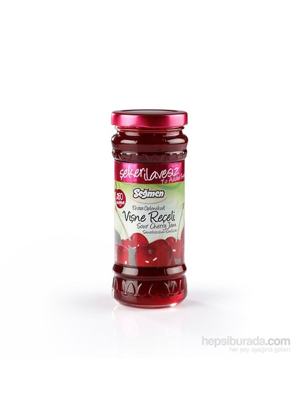 Şeker İlavesiz Vişne Reçeli 270 Gr