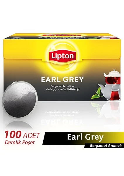 Earl Grey 3,20 gr 100 'lü Demlik Poşet Çay  kk