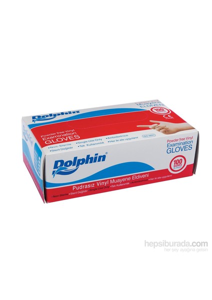 Beyaz Vinil Eldiven Pudrasız (M) 100 lü Paket