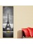 - Eiffel And Red Car Yellow Canvas Tablo - 90X30cm 1