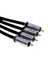 HMC101 2 RCA Metal Krom Kablo (10 m) 1