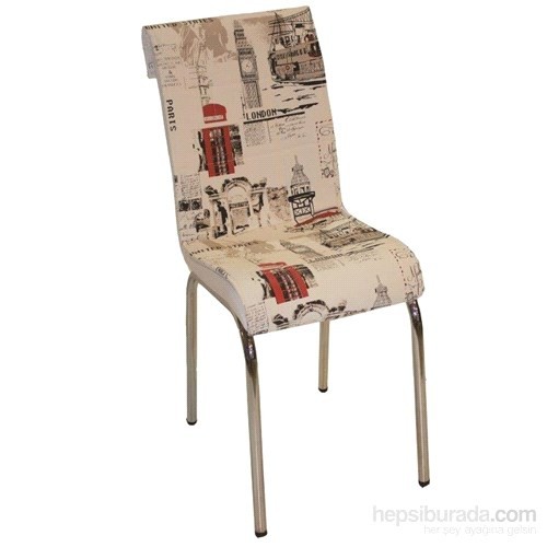 Sandalye Londra Desen Suni Deri (6 Adet) Fiyatı