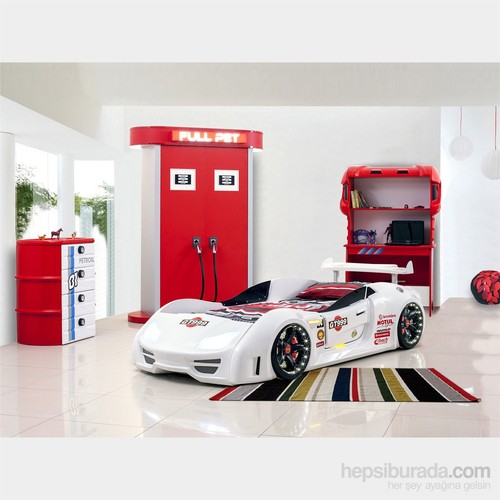 Arabalı Yatak GT999 İstasyon Genç Odası Beyaz Fiyatı