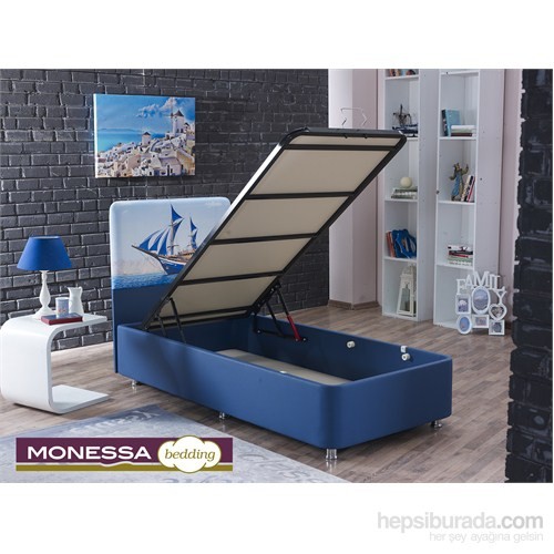 Monessa Blue Baza Baslik Seti Tek Kisilik Fiyati