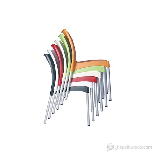 Siesta 045 Julıette Sandalye (Alüminyum Ayaklı) Kırmızı Siesta 045 Julıette Sandalye (Alüminyum Ayaklı) Kırmızı