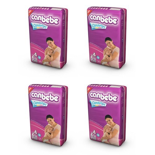 Canbebe Bebek Bezi Süper Ekonomik 4�lü Paket 4 Beden 160 Fiyatı