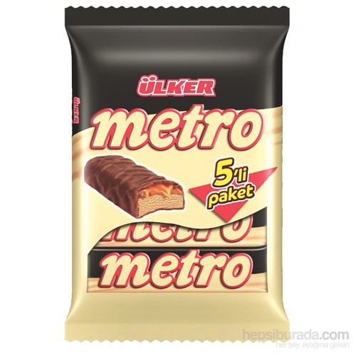Ülker Metro Çikolata Kaplamalı Bar 5 x 36 gr (1 Adet) Fiyatı
