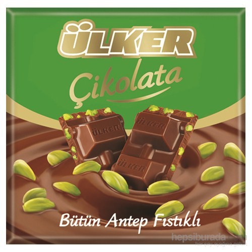 Ülker Kare Çikolata . Antep Fıstıklı 80 Gr (1 Adet ) kk Fiyatı