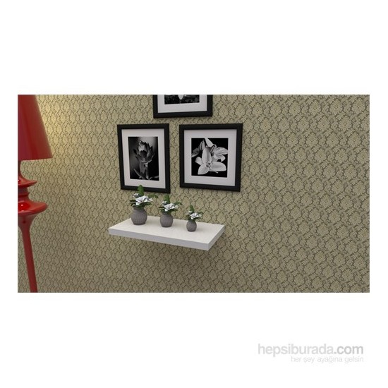 Bmd Mobilya Tekli Duvar Rafı Beyaz Fiyatı Taksit Seçenekleri