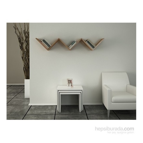 Kombin Mobilya Nil Kelebek Kitaplık Ve Duvar Rafı Ceviz Fiyatı