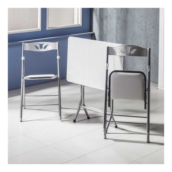 Vural Katlanır Kırma Katlanabilir Masa Sandalye Takımı Vural Katlanır Kırma Katlanabilir Masa Sandalye Takımı