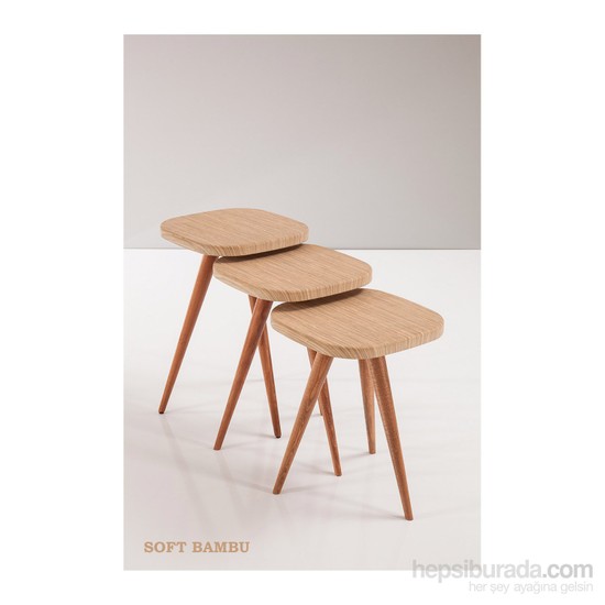 Sanal Mobilya Vista Zigon Sehpa Soft Bambu Fiyatı