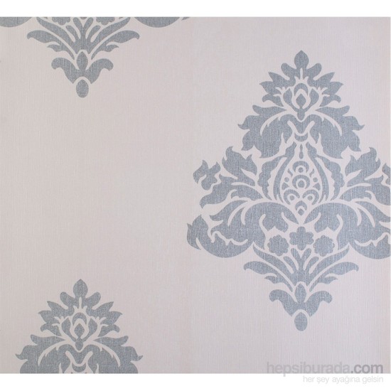 Damask GümüşBeyaz Emboss Duvar Kağıdı Fiyatı Taksit Seçenekleri