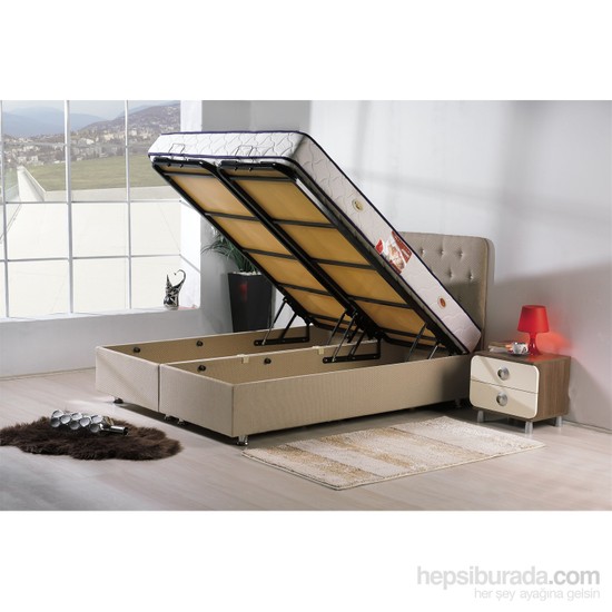 Kombin Mobilya Asya Çift Kişilik Baza + Başlık Fiyatı