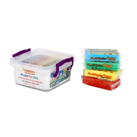 Jovi 4 Renk 50 Gramlık Plastilina Kurumayan Oyun Hamuru Kutuda Jovi 4 Renk 50 Gramlık Plastilina Kurumayan Oyun Hamuru Kutuda
