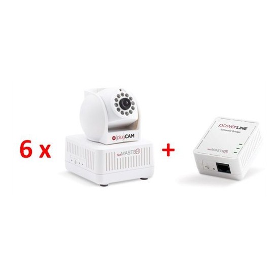 Netmaster plugCAM 6'li Paket (1 Başlangıç Paketi + 5 Kamera) Fiyatı