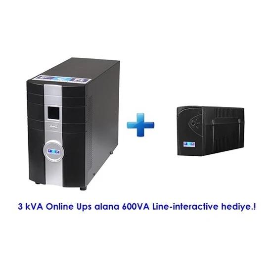 Fcm FPLUS-11 LCD Ekran 3KVA Online Kesintisiz Güç Kaynağı (ups)