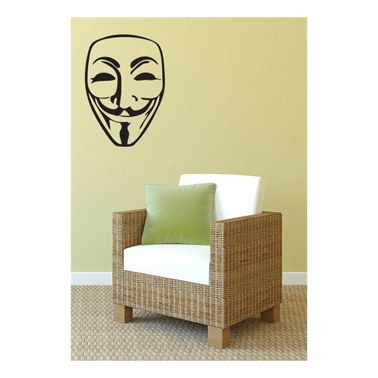 Urbangiftguy Fawkes Decal S 25*35Cm