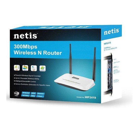 Netis WF2419D 300Mbps Wireless N Kablosuz Modem Router Fiyatı