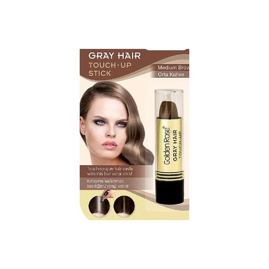 Golden Rose Gray Hair Touch-up Beyaz Saç Kapatıcı Stick (Orta Kahve)