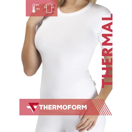Thermoform Kadın Termal Kısa Kol T-Shirt