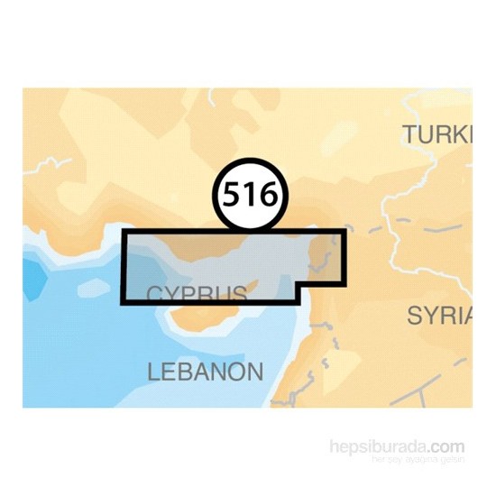 Navionics Gold Harita Kartuşu. 516 Doğu Akdeniz, Kuzey Kıbrıs