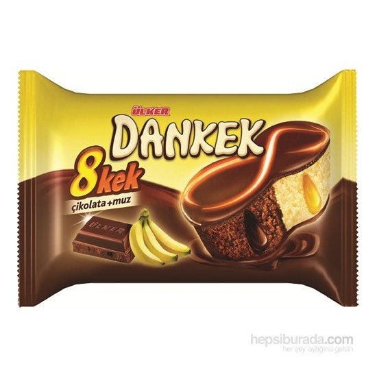 Ülker Dankek 8 Kek Çikolatalı Muzlu 45 gr x 24 Adet (1 koli) Fiyatı