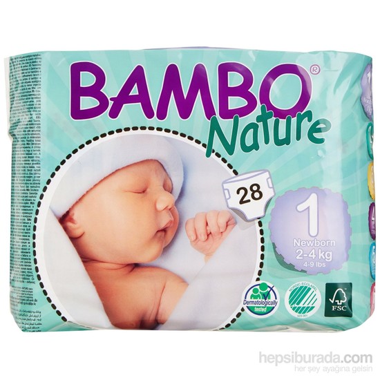 Bambo Nature Bebek Bezi Yenidoğan 1 Beden 28 Adet Fiyatı