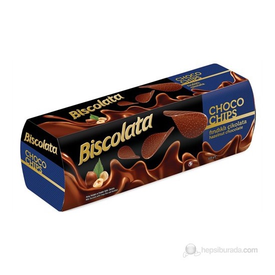 Biscolata Chococips Fındıklı Çikolata 115 Gr*24 Adet (1 Koli)