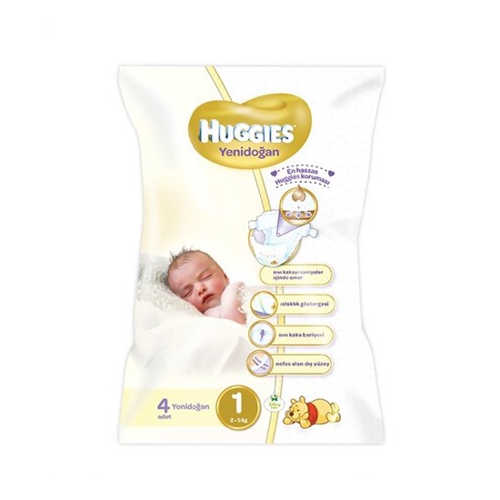 Huggies Bebek Bezi Tekli Paket Yeni Doğan 1 Beden 4 Adet Fiyatı