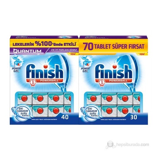 Finish Tablet Quantum 40+30 'lu Oxi kk Fiyatı Taksit Seçenekleri