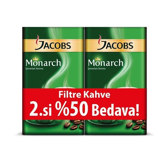 Jacobs Monarch Filtre Kahve 500 Gr 2�li Fiyatı