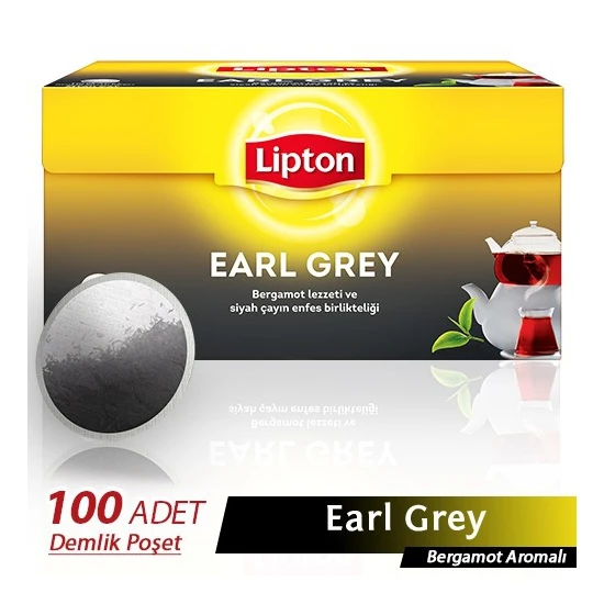 Lipton Earl Grey 3,20 gr 100 'lü Demlik Poşet Çay  kk