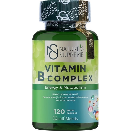 Nature's Supreme Vitamin B Complex 120 Kapsül Fiyatı