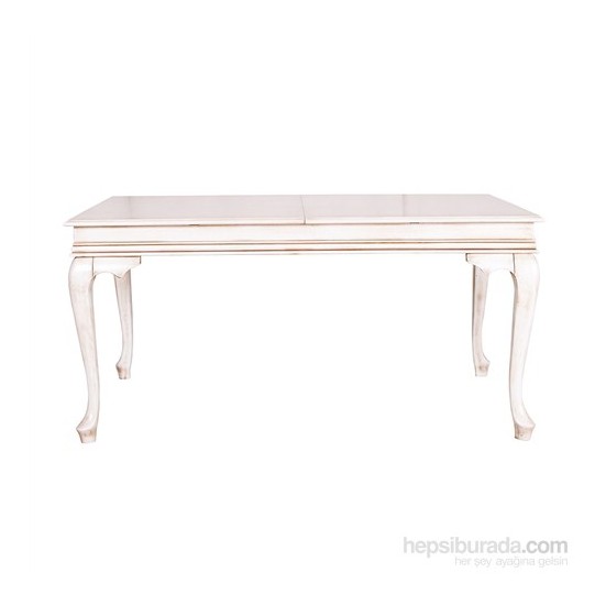 3A Mobilya Eskitme Krem Lake Lükens Masa Beyaz Fiyatı