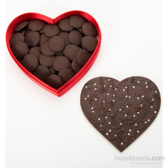 Çikolata Fabrikası Kalp Bitter Çikolata (Şekerlemeli) Fiyatı