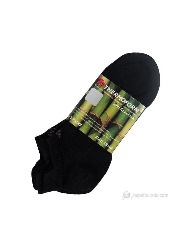 Thermoform Bambu Erkek Patik Çorap 3 'Lü Paket