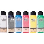 Artdeco 140 ml 6'lı Canlı Renkler Akrilik Boya Su Bazlı ve Sağlığa Zararsız Özellikte