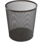 Sert Kırtasiye Metal Perfore Siyah Çöp Kovası 11 Lt Dayanıklı ve Ergonomik Tasarım